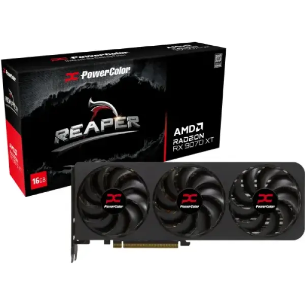 PowerColor Reaper AMD Radeon RX 9070 16GB GDDR6 Graphics Card