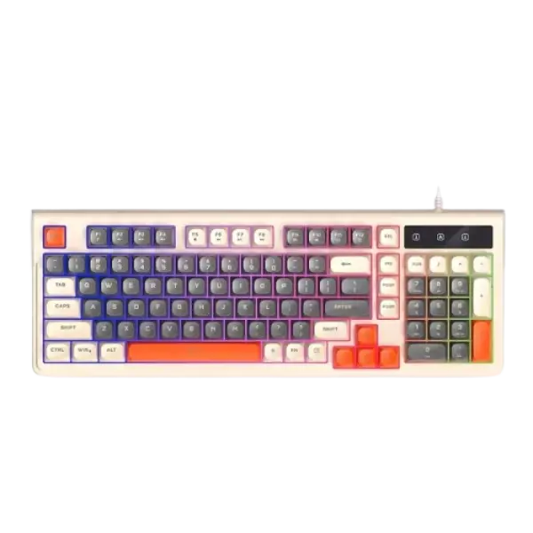 T-WOLF T13 Mixed Color Keycaps Gaming Keyboard