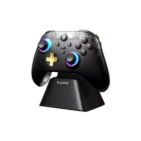 EasySMX D05 Multiplatform Gaming Controller with Smart Charging Dock, Hall Effect Joysticks and Triggers