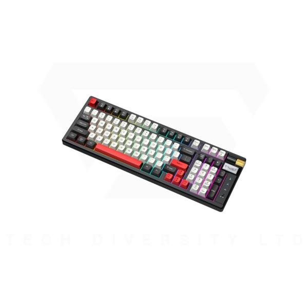 T-WOLF T70 HOTSWAPPBLE TRIMOOD RGB MEHANICAL GAMING KEYBOARD BLACK RED SWITCH