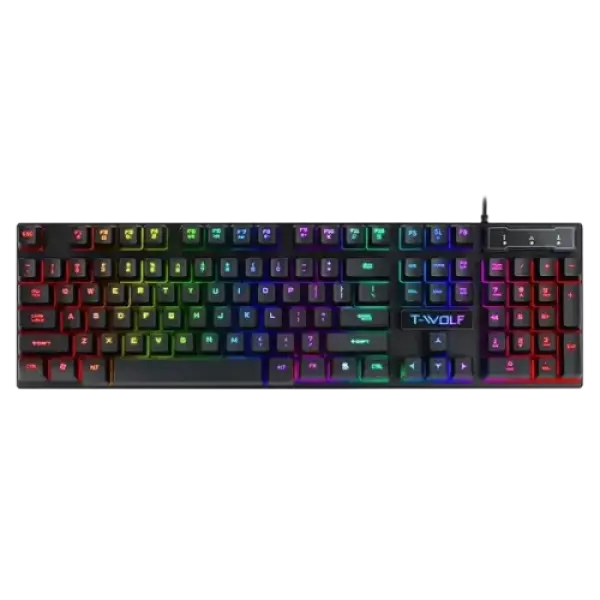 T-Wolf T20 Wired RGB Gaming Keyboard