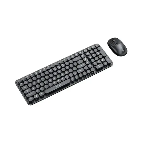 T-Wolf TF350 Dot Punk Wireless Keyboard Mouse Combo