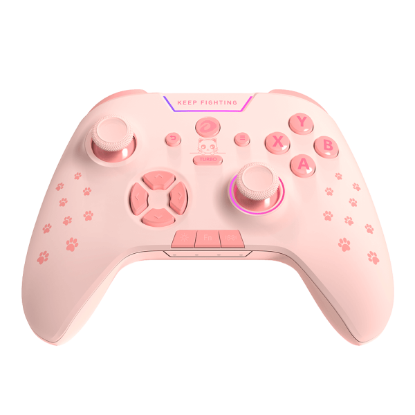 DAREU H105 Tri-Mode Wireless Gamepad 360° Joystick Controller (Sakura Pink)